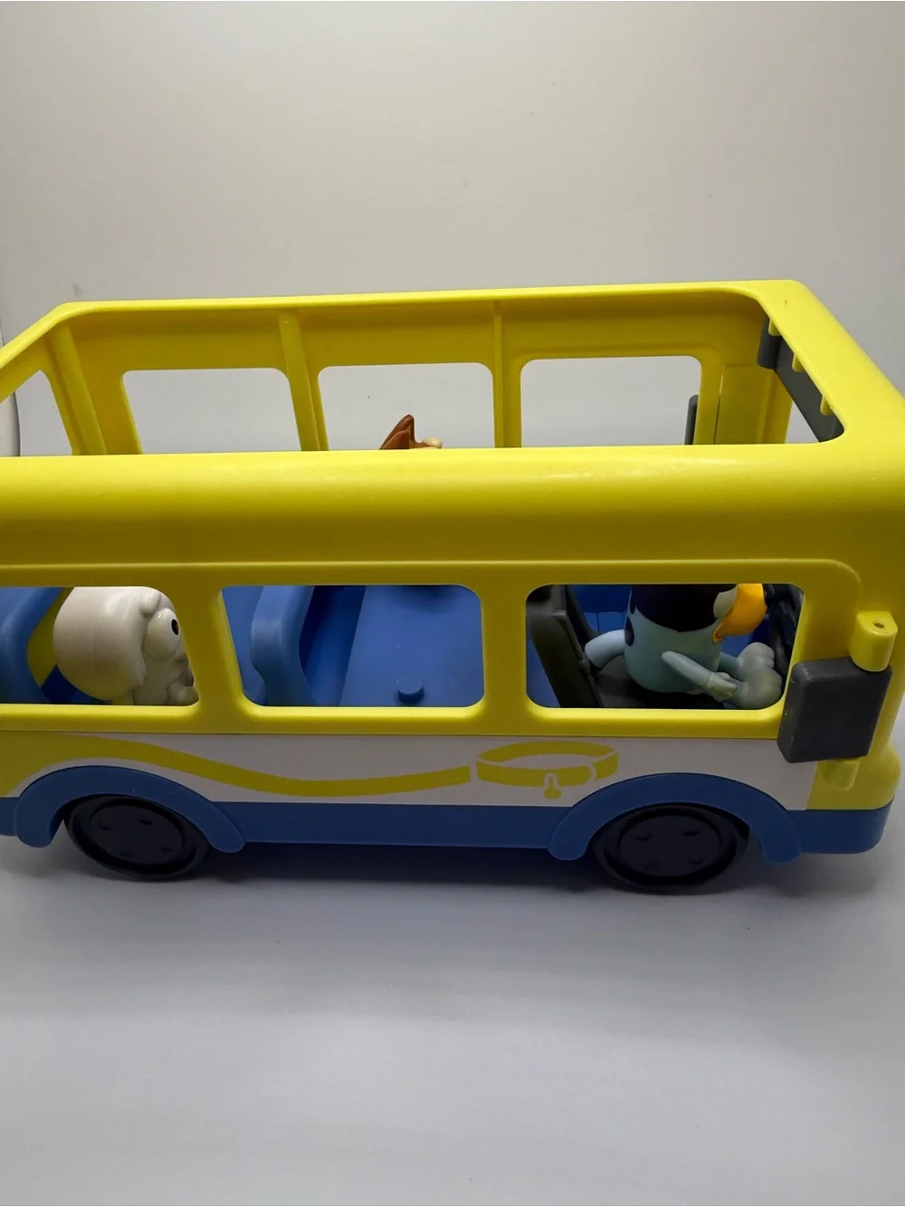 Disney Bluey Yellow Adventure Toy School Bus with Figures